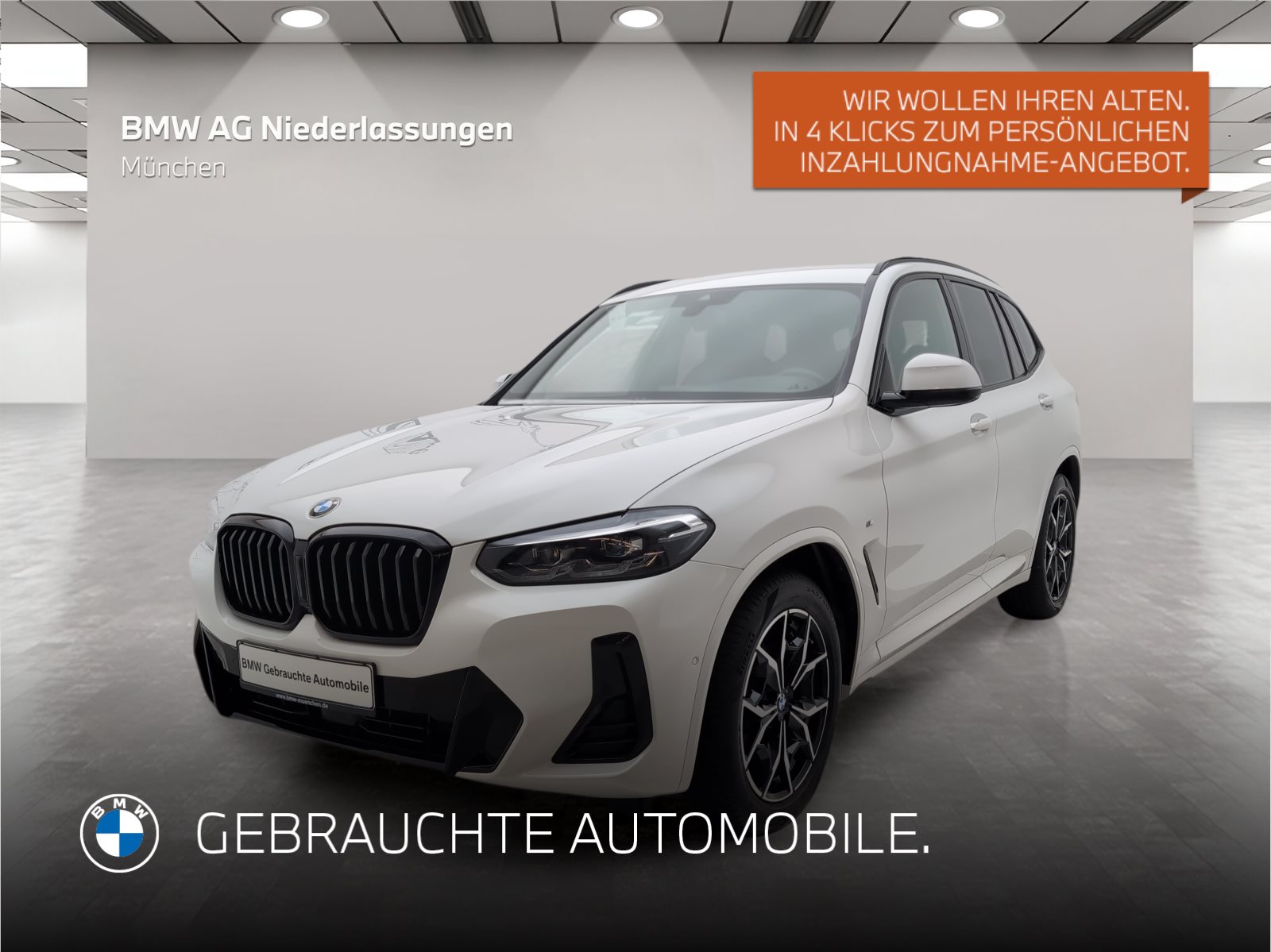 Mehr über den Artikel erfahren BMW X3 xDrive20d M Sport Navi AHK Kamera HiFi LED M Sport Navi AHK Kamera HiFi LED