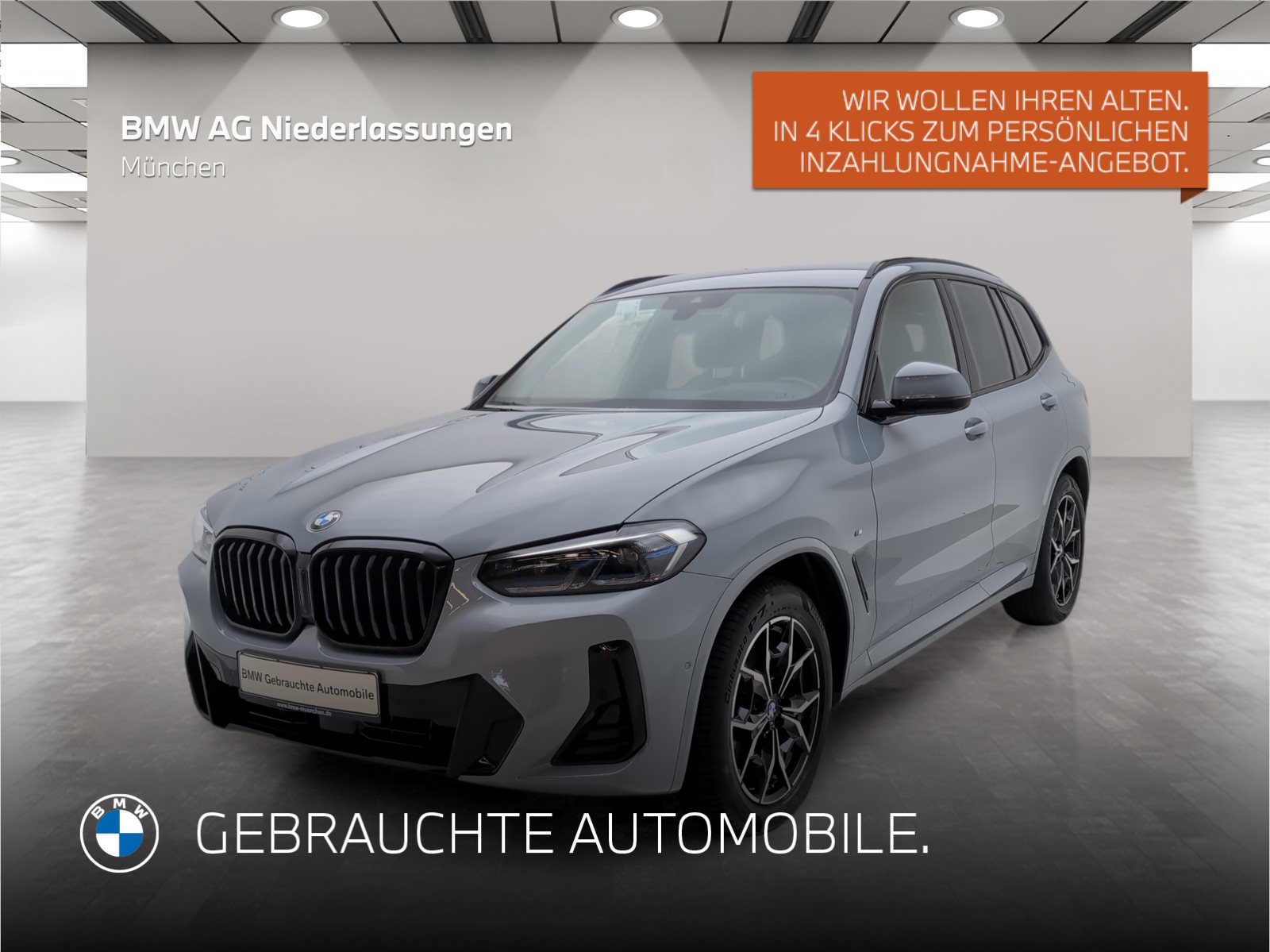Mehr über den Artikel erfahren BMW X3 xDrive20d M Sport Navi Head-Up Laser Kamera M Sport Navi Head-Up Laser Kamera