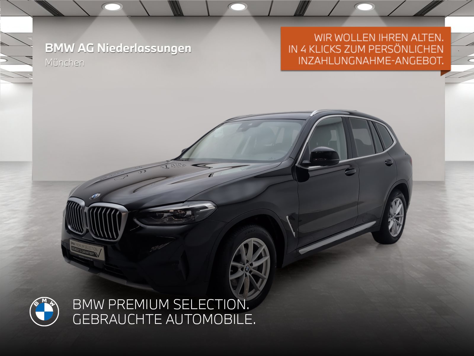 Mehr über den Artikel erfahren BMW X3 xDrive20d AHK LiveCockpitProf Kamera HiFi AHK LiveCockpitProf Kamera HiFi