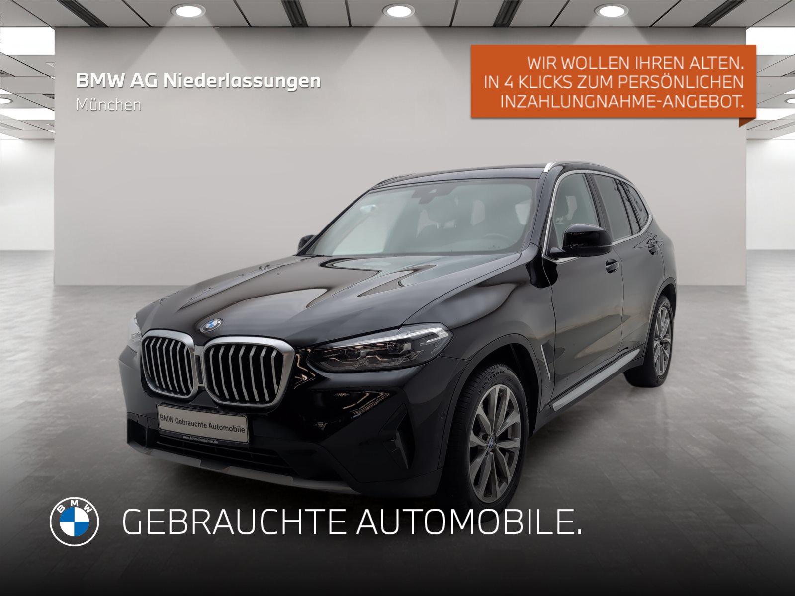 Mehr über den Artikel erfahren BMW X3 xDrive20d Navi AHK Kamera Sportsitze LED Navi AHK Kamera Sportsitze LED