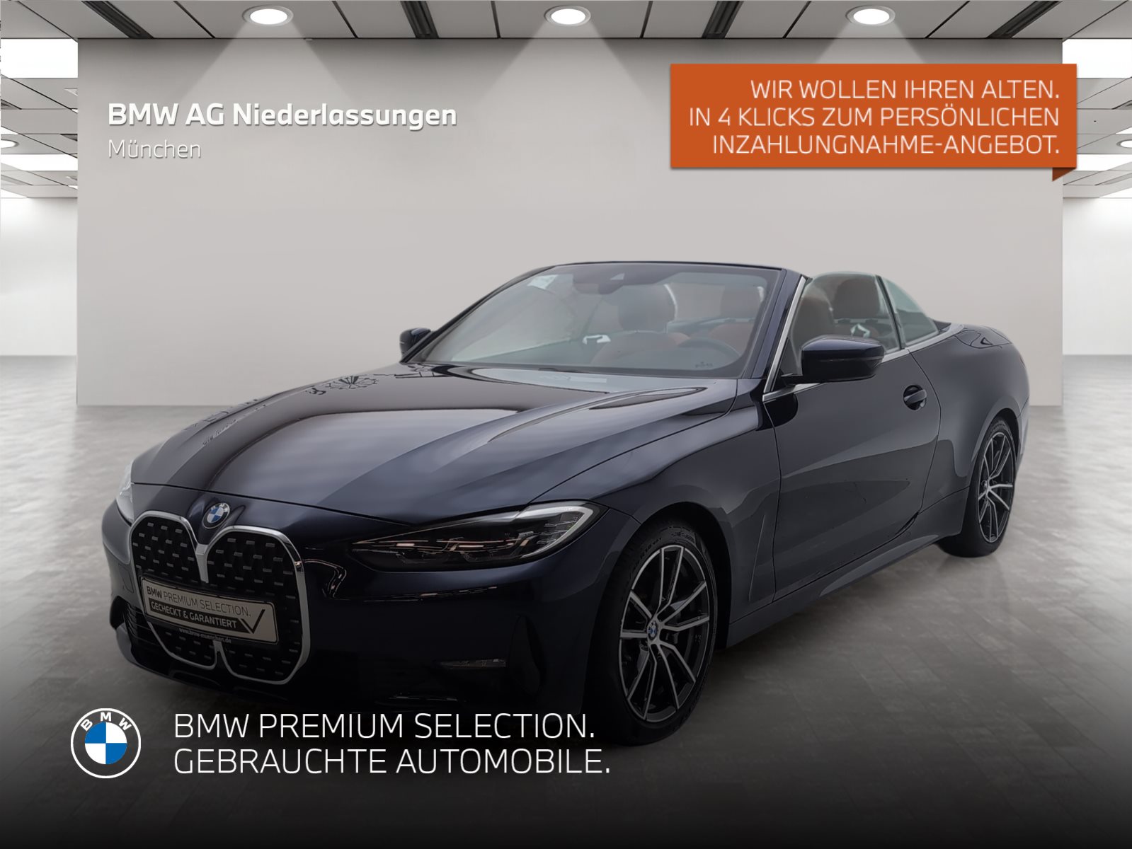 Mehr über den Artikel erfahren BMW 430i Cabrio LiveCockpitProf Kamera HiFi LED Cabrio LiveCockpitProf Kamera HiFi LED