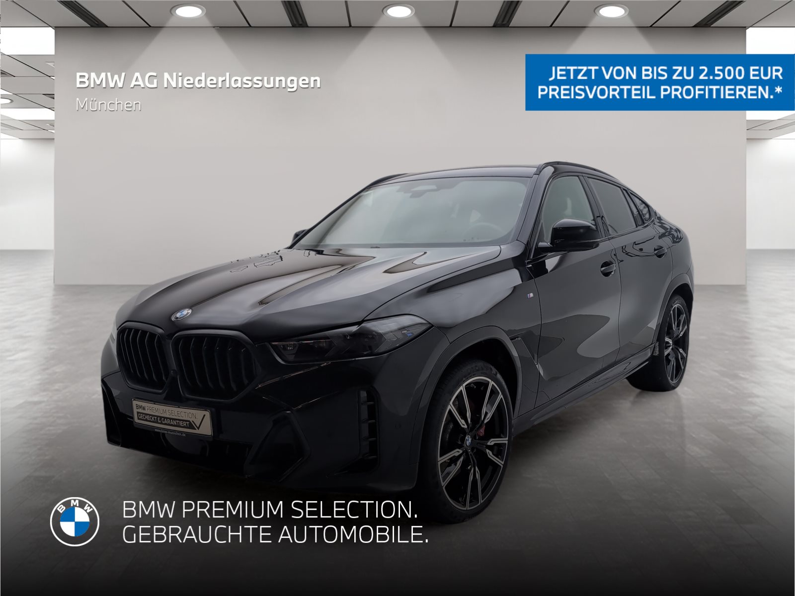 Mehr über den Artikel erfahren BMW X6 xDrive40d M Sport Standheizung Massage AHK M Sport Standheizung Massage AHK