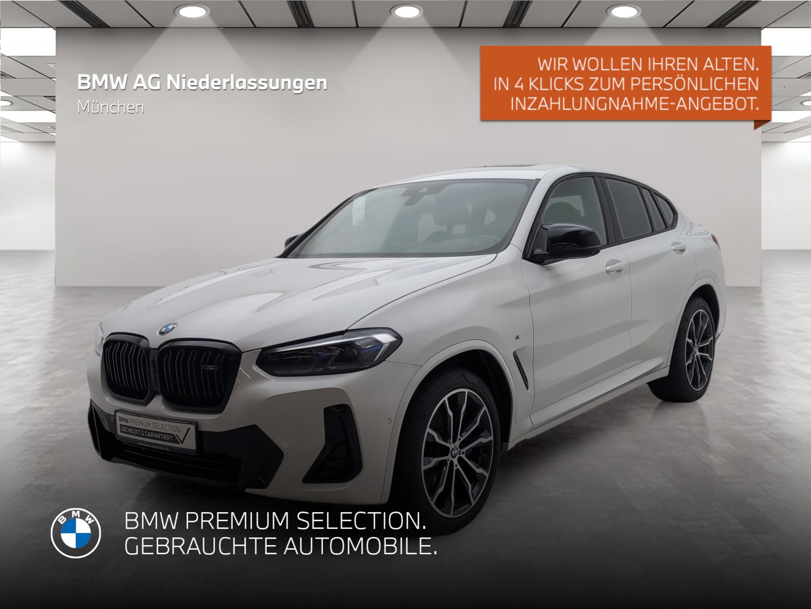 Mehr über den Artikel erfahren BMW X4 M40i Standheizung AHK LiveCockpitProf Laser Standheizung AHK LiveCockpitProf Laser