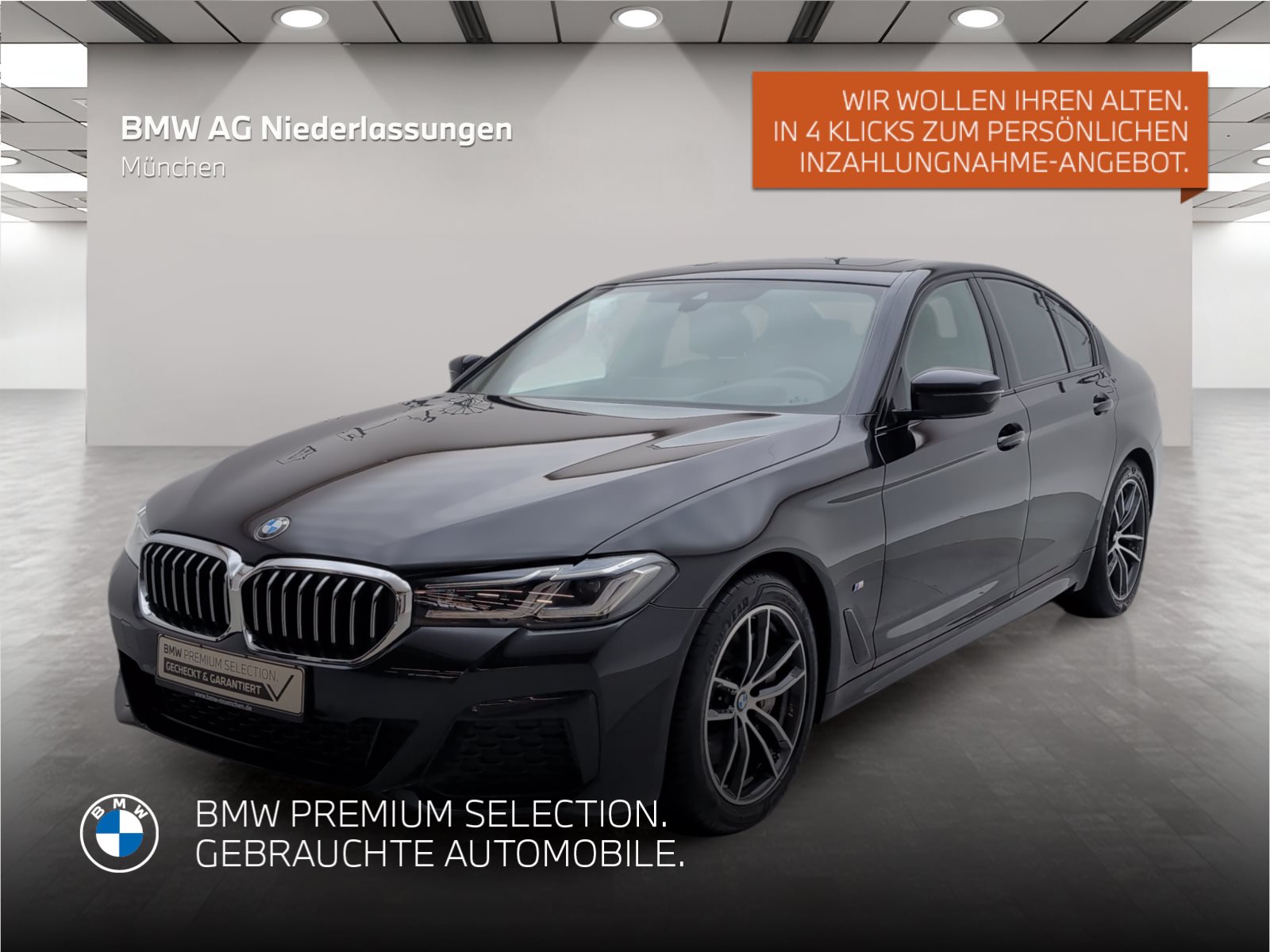 Mehr über den Artikel erfahren BMW 540d xDrive Limousine M Sport AHK Head-Up Laser Limousine M Sport AHK Head-Up Laser