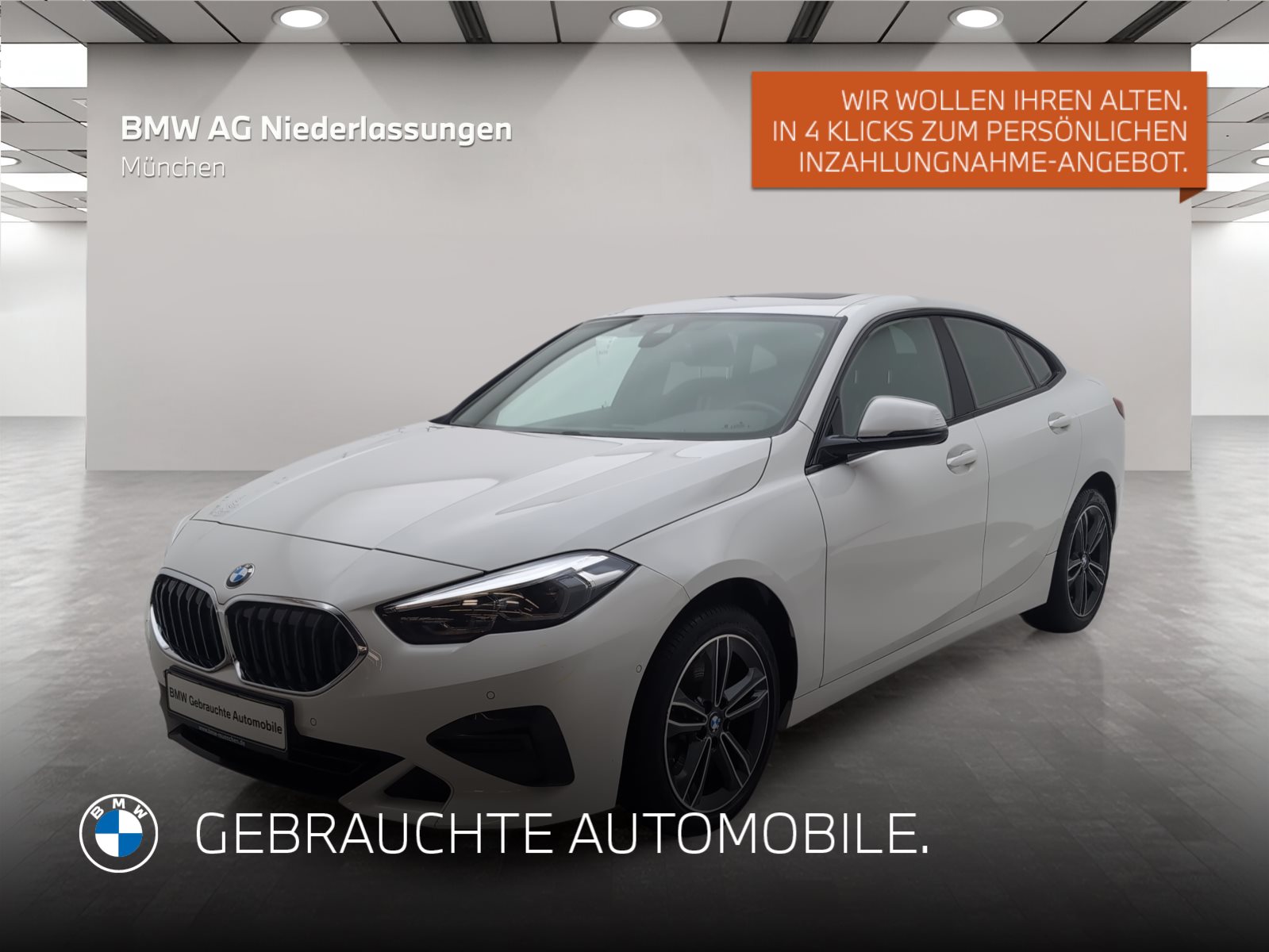 Mehr über den Artikel erfahren BMW 220d xDrive Gran Coupé Sport Line AHK Kamera Gran Coupé Sport Line AHK Kamera