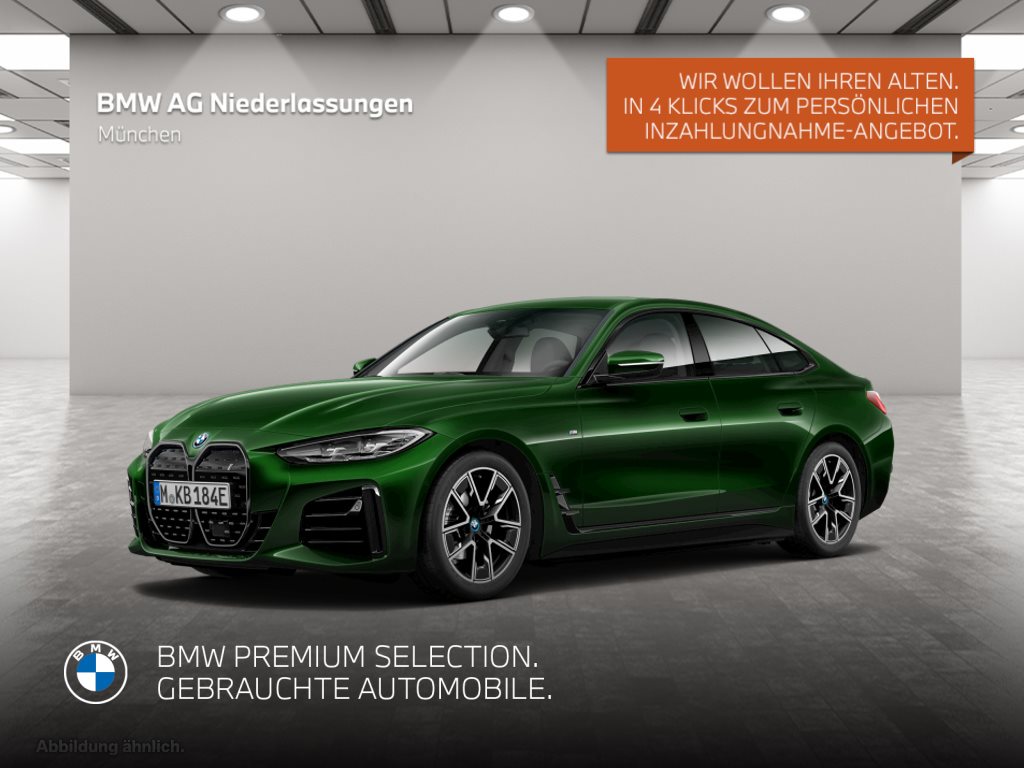 Mehr über den Artikel erfahren BMW i4 eDrive35 Gran Coupé M Sport Navi AHK Kamera Gran Coupé M Sport Navi AHK Kamera