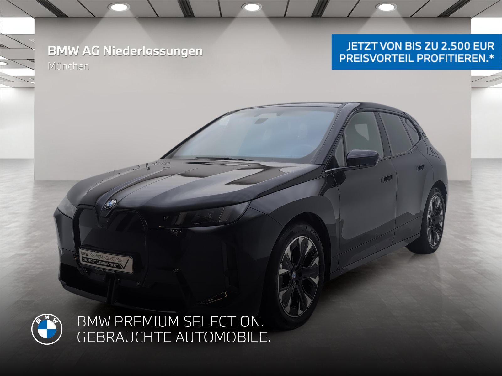 Mehr über den Artikel erfahren BMW iX xDrive60 M Sport AHK Driv.Assist.Prof Kamera M Sport AHK Driv.Assist.Prof Kamera