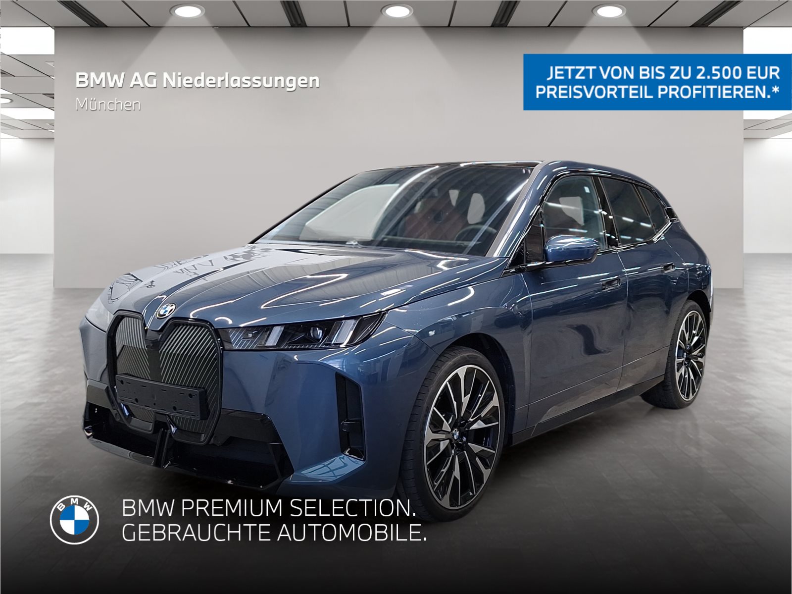 Mehr über den Artikel erfahren BMW iX xDrive60 M Sport AHK Driv.Assist.Prof Kamera M Sport AHK Driv.Assist.Prof Kamera