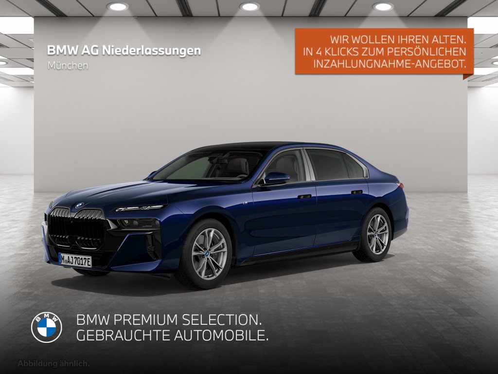 Mehr über den Artikel erfahren BMW i7 xDrive60 Limousine M Sport Massage AHK Alarm Limousine M Sport Massage AHK Alarm