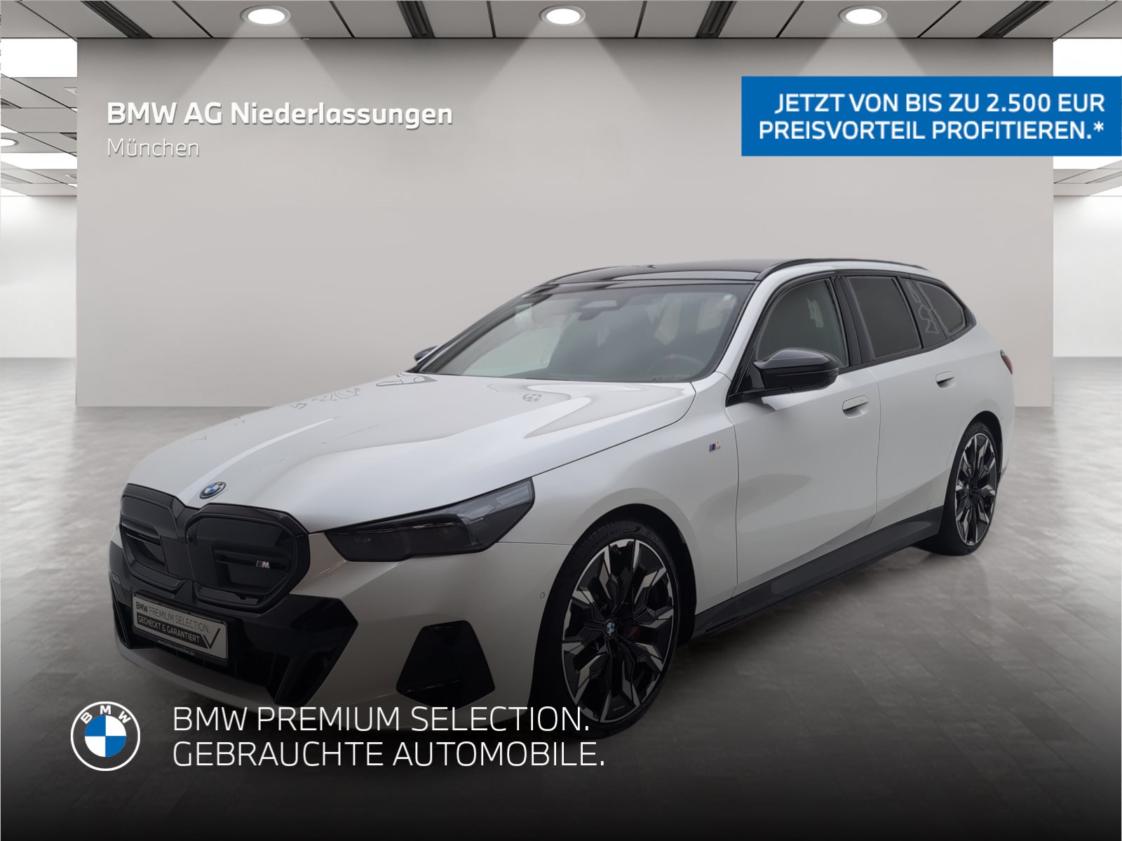 Mehr über den Artikel erfahren BMW i5 M60 xDrive Touring M Sport AHK Kamera LED Touring M Sport AHK Kamera LED