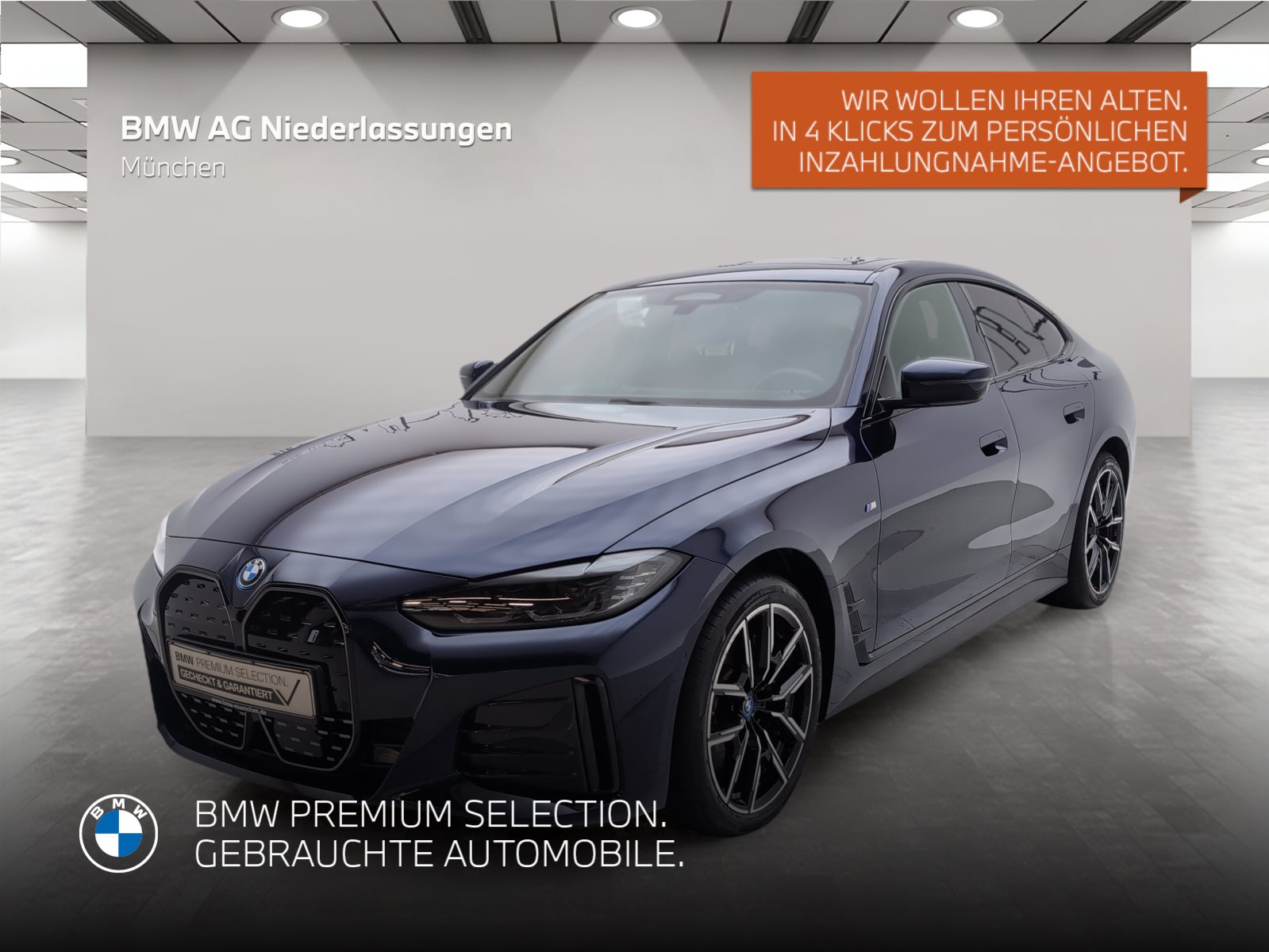 Mehr über den Artikel erfahren BMW i4 eDrive40 Gran Coupé M Sport Driv.Assist.Prof Gran Coupé M Sport Driv.Assist.Prof