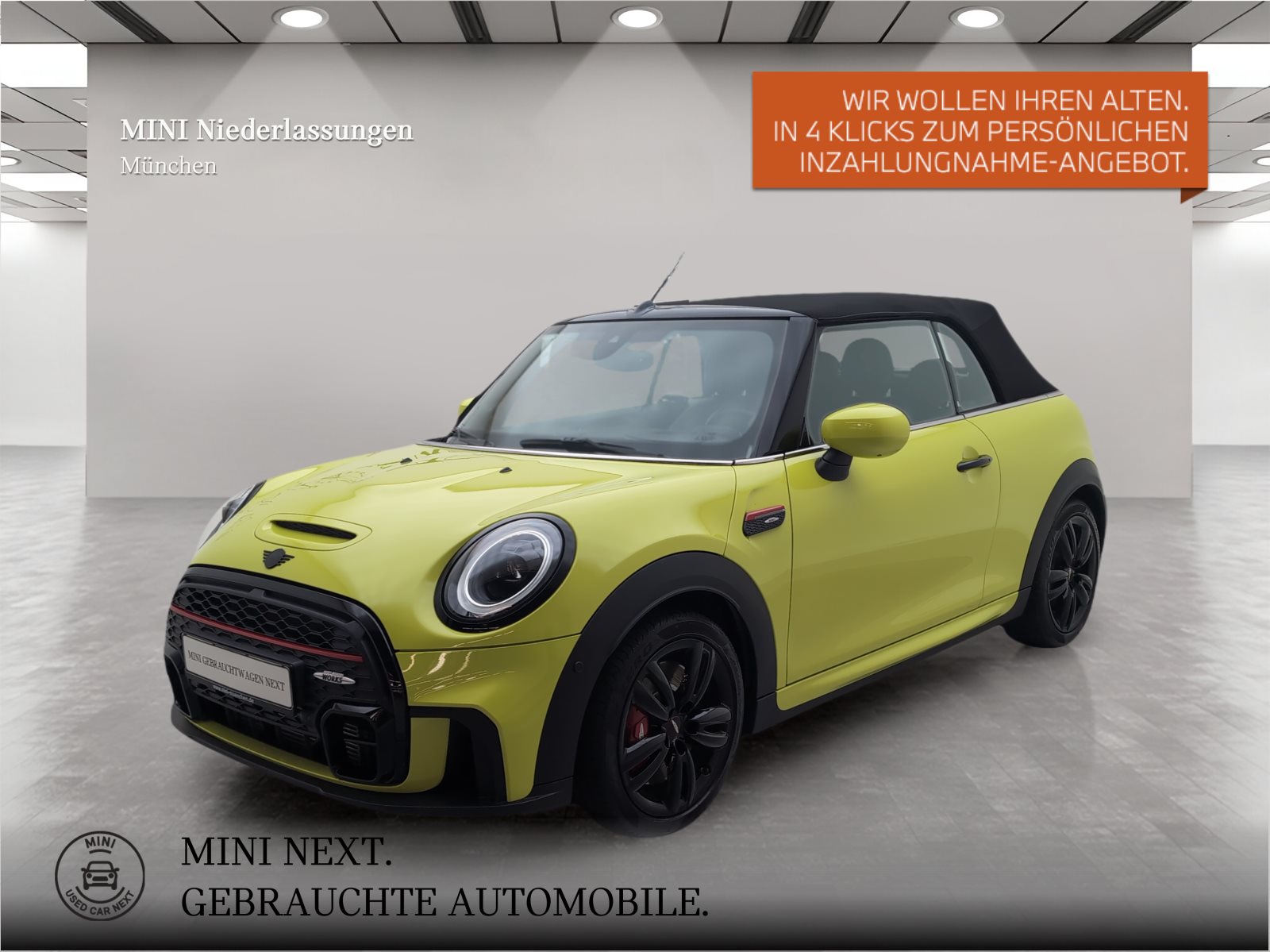 Mehr über den Artikel erfahren MINI John Cooper Works Cabrio Navi Harman/K Head-Up Navi Harman/K Head-Up